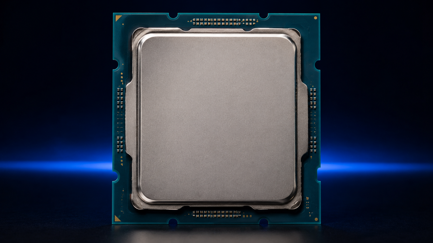Procesor CPU — widok od góry